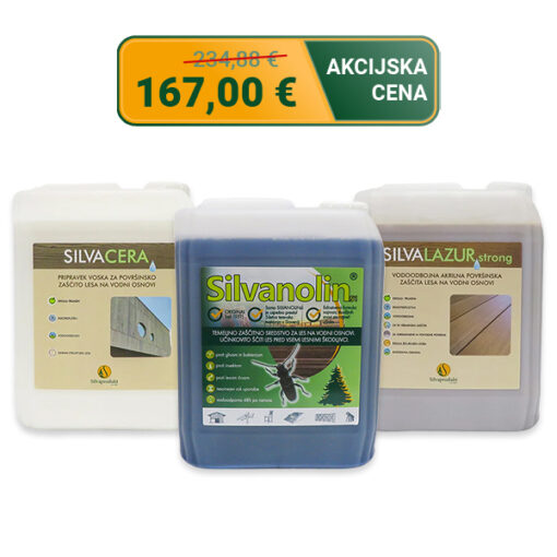 Akcija trojček: Silvanolin + Silvacera + Silvalazur Strong - slika 2